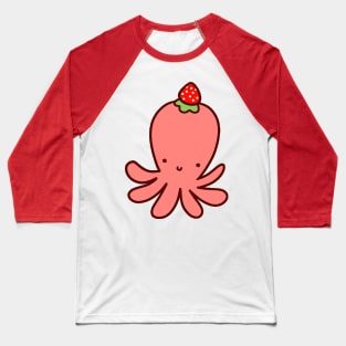 Strawberry Octopus Baseball T-Shirt